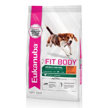EUKANUBA PERRO FIT BODY RAZA MEDIANA
