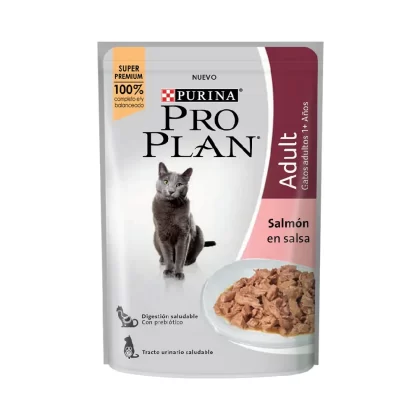 PRO PLAN GATO ADULTO POUCH HUMEDO SABOR SALMON