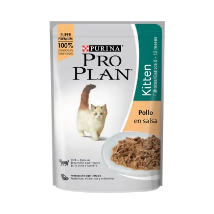 PRO PLAN GATO CACHORRO KITTEN POUCH HUMEDO SABOR POLLO