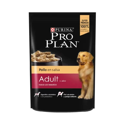 PRO PLAN PERRO ADULTO POUCH HUMEDO SABOR POLLO