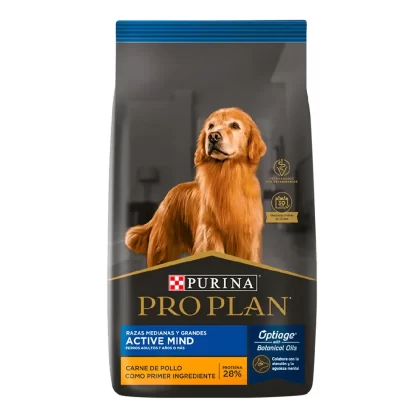 PRO PLAN PERRO SENIOR ACTIVE MIND +7 RAZA MEDIANA Y GRANDE