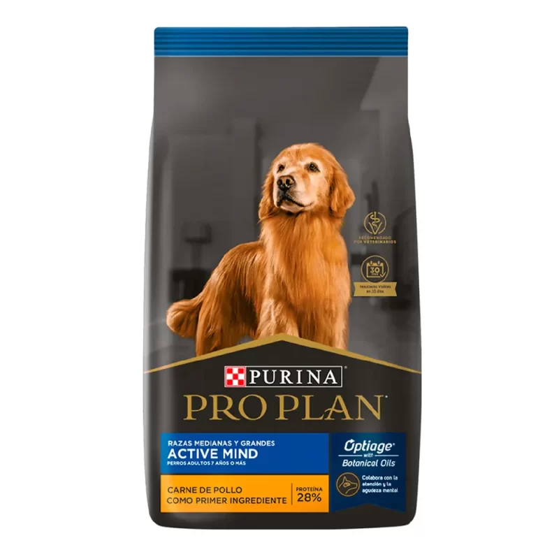 PRO PLAN PERRO SENIOR ACTIVE MIND +7 RAZA MEDIANA Y GRANDE