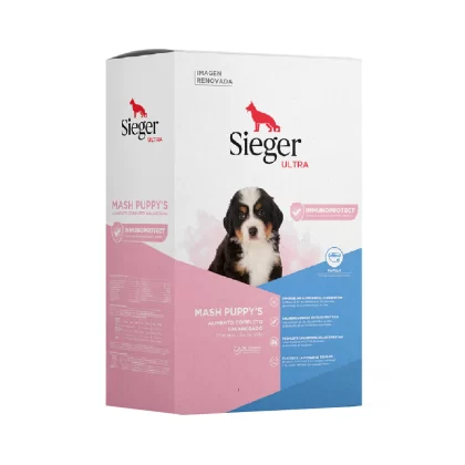 SIEGER PERRO CAJA ALIMENTO MASH PUPPY'S