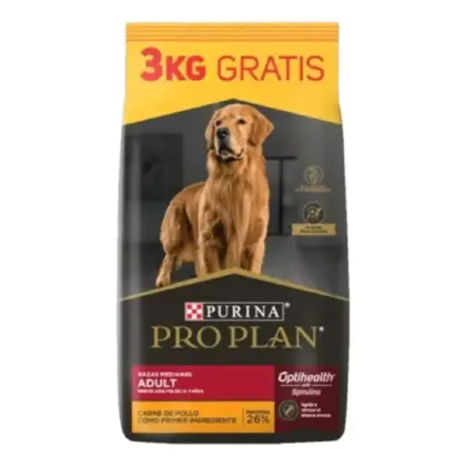 PRO PLAN PERRO ADULTO RAZA MEDIANA BONUS BAG