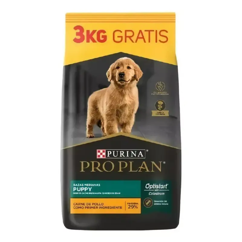 PRO PLAN PERRO CACHORRO PUPPY RAZA MEDIANA BONUS BAG